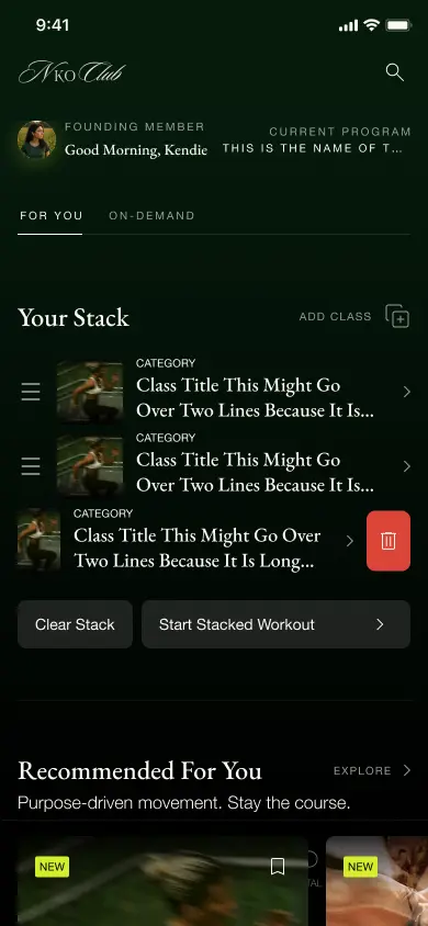 NKO — training for you